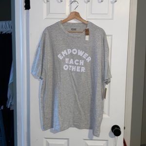 VS PINK Empower Each Other Grey Tee